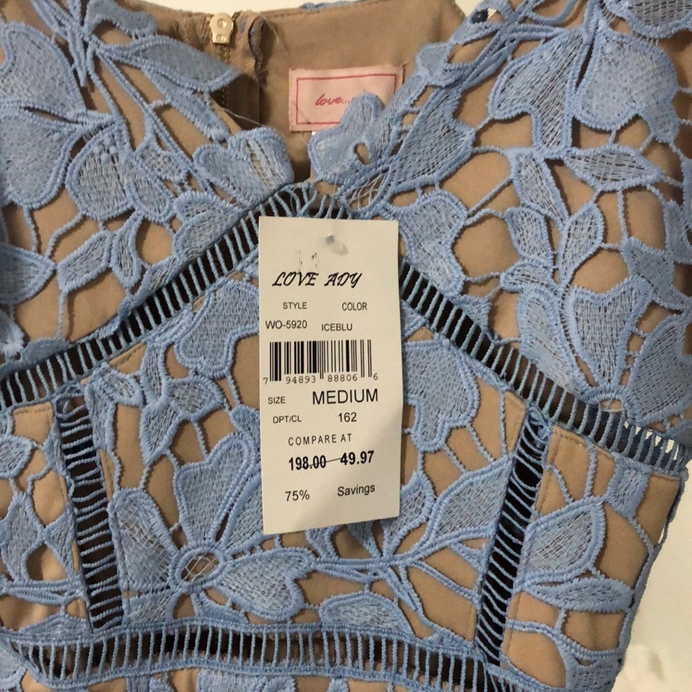 Blue lace dress - Picture 2 of 2
